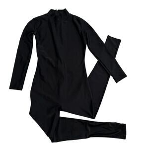 NWT BalTogs Long Sleeve Black Unitard Kids 12/14